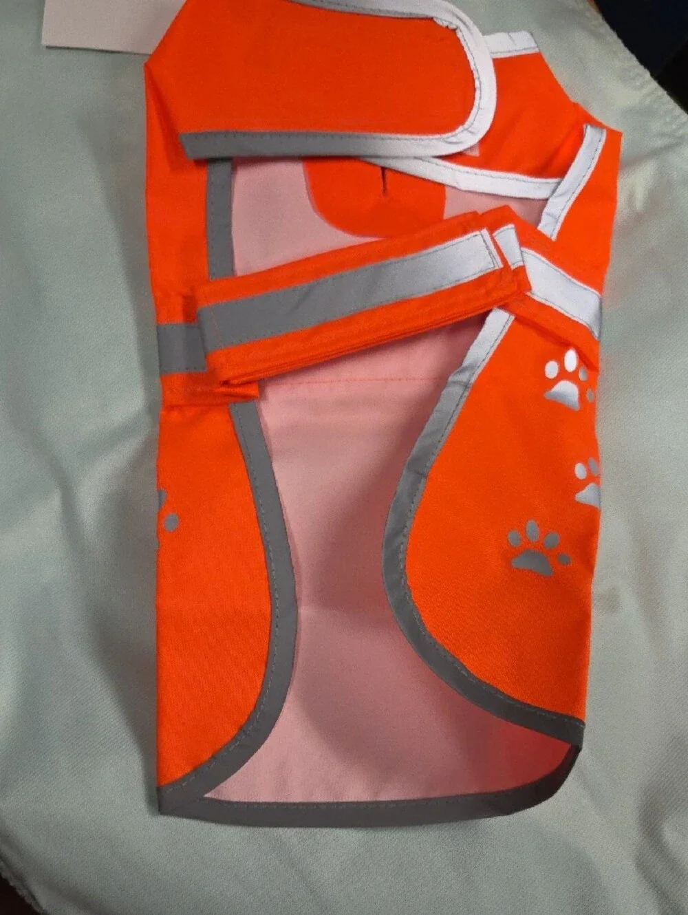 Frisco High-Visibility Orange Reflective Paw Dog Vest